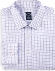 Brooks Brothers Big & Tall Non-Iron Tattersall Dress Shirt