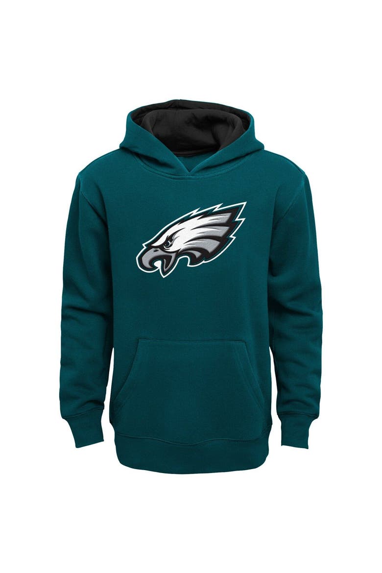 Preschool Green Philadelphia Eagles Prime Pullover Hoodie, Main, color, Green