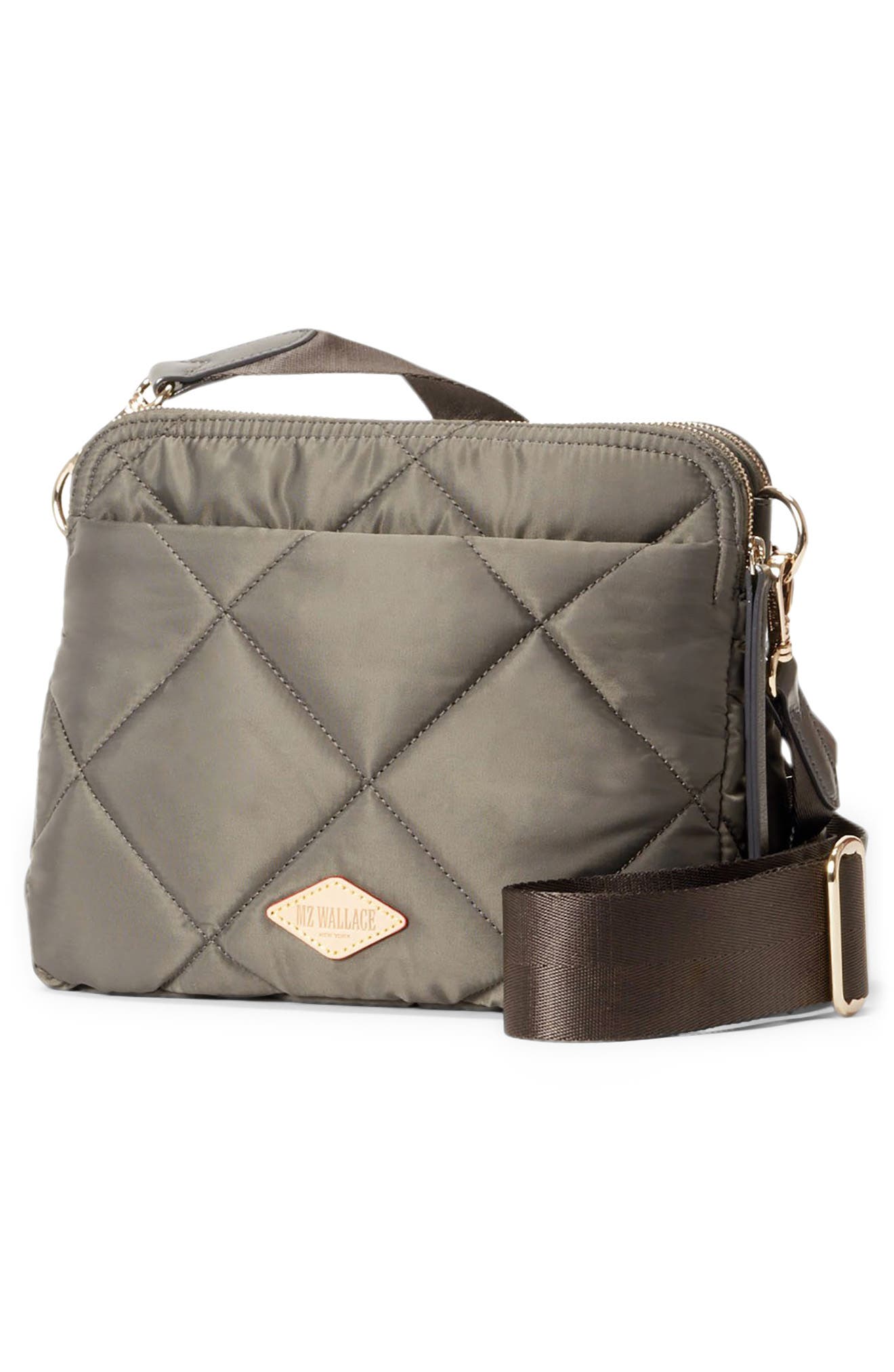 MZ Wallace Madison Quilted Nylon Crossbody Bag, Alternate, color, 