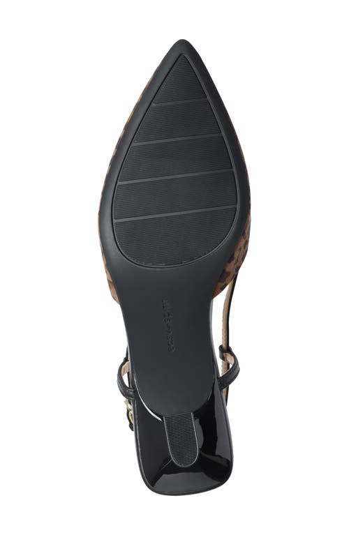 Easy Spirit Havana Slingback Pointed Toe Kitten Heel Pump In Multi