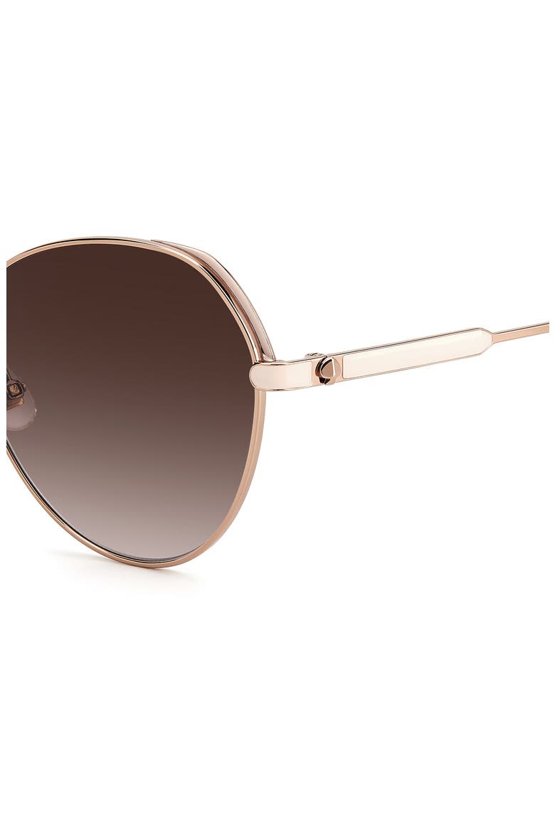 octavia 59mm gradient round sunglasses, Alternate, color, RED GOLD / BROWN GRADIENT