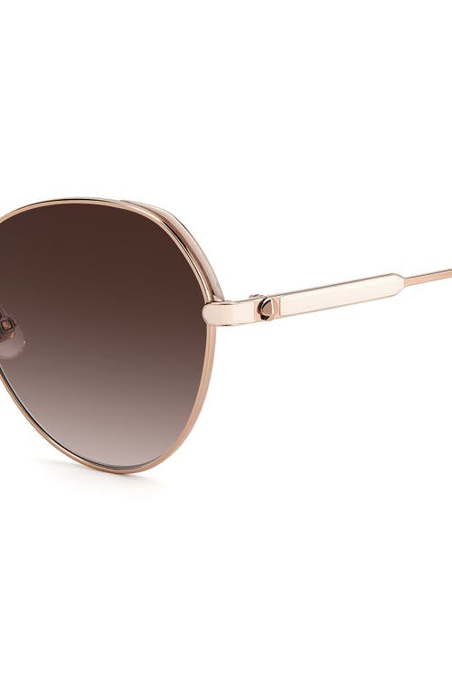 Kate Spade New York Octavia 59mm Gradient Round Sunglasses