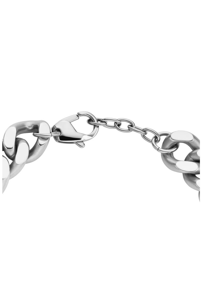 Oval D Logo Chain Bracelet, Alternate, color, SILVER