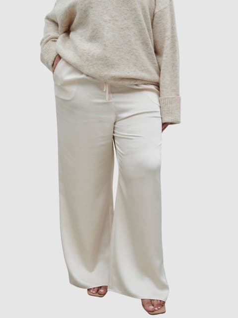 Curve Breya Satin Drawstring Trouser