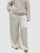 Pretty Lavish Curve Breya Satin Drawstring Trouser
