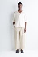COS Linen Relaxed-fit Barrel-leg Pants