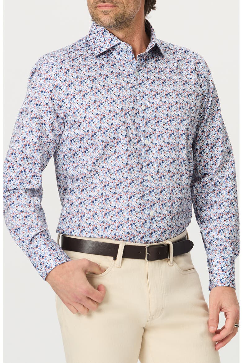 Mackney Floral Cotton Button-Up Shirt, Main, color, MULTI