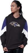 STARTER Women's Starter Black Baltimore Ravens Scrimmage Hoodie