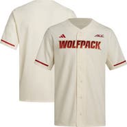 adidas Men's adidas  Cream NC State Wolfpack Replica Baseball Jersey