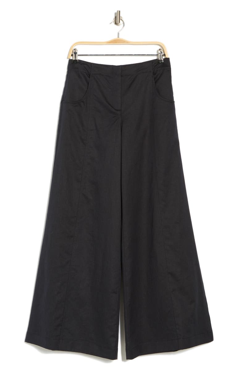 TWP Demie Linen Blend Wide Leg Pants, Alternate, color, Midnight