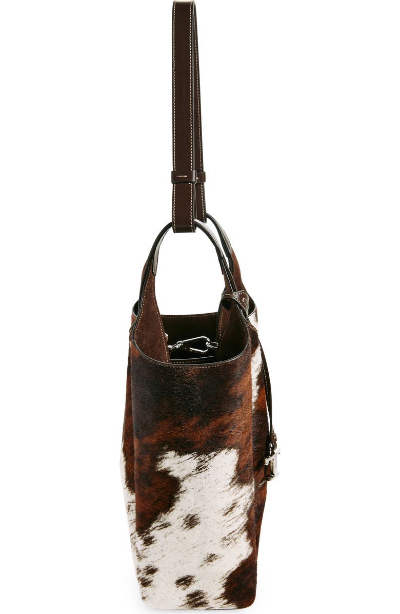 Tod's Small T-Timeless Genuine Calf Hair Bucket Bag, Alternate, color,