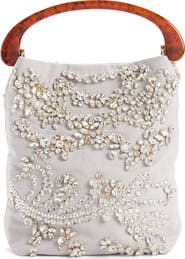 Dries Van Noten Micro Crystal Embellished Top Handle Bag