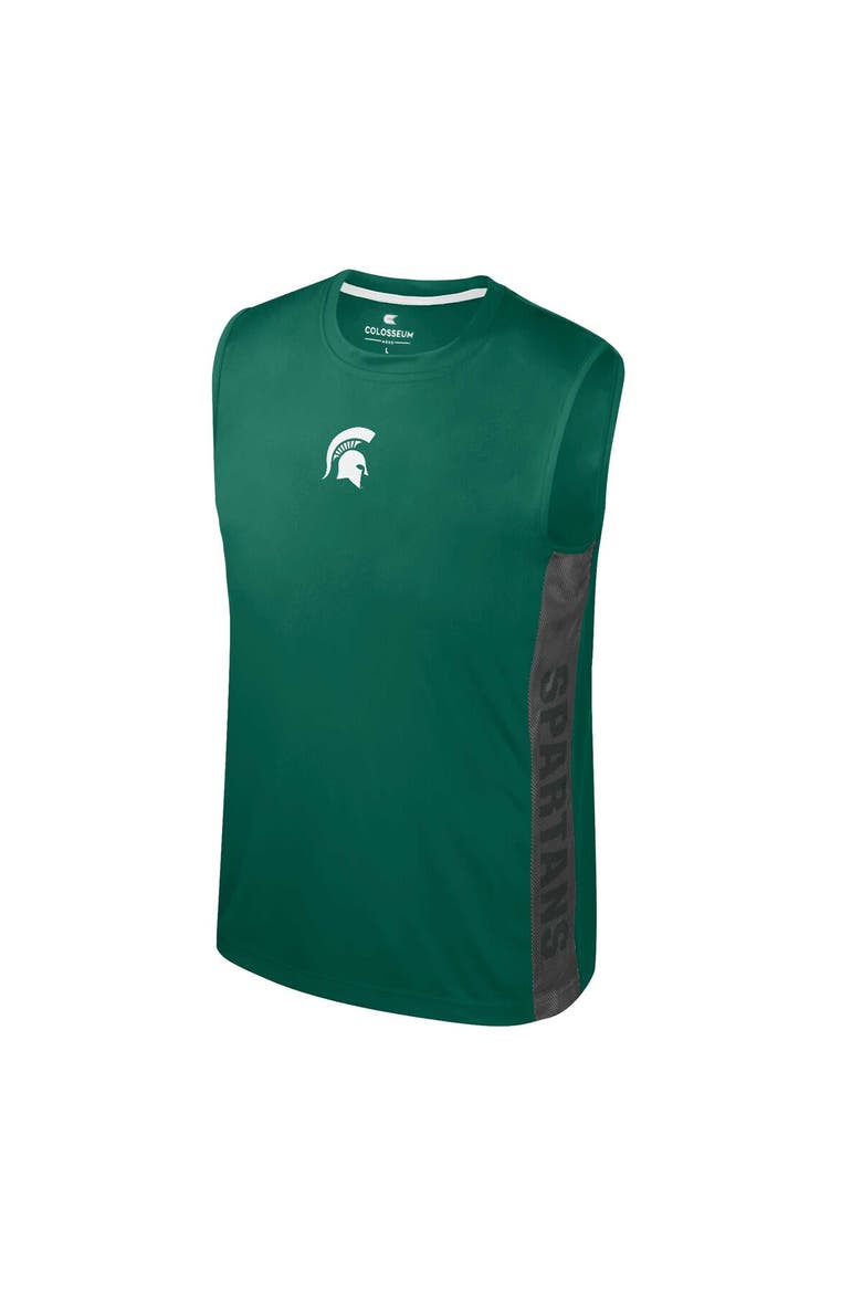 Youth Colosseum Green Michigan State Spartans Smak Talk Sleeveless T-Shirt, Alternate, color, Green