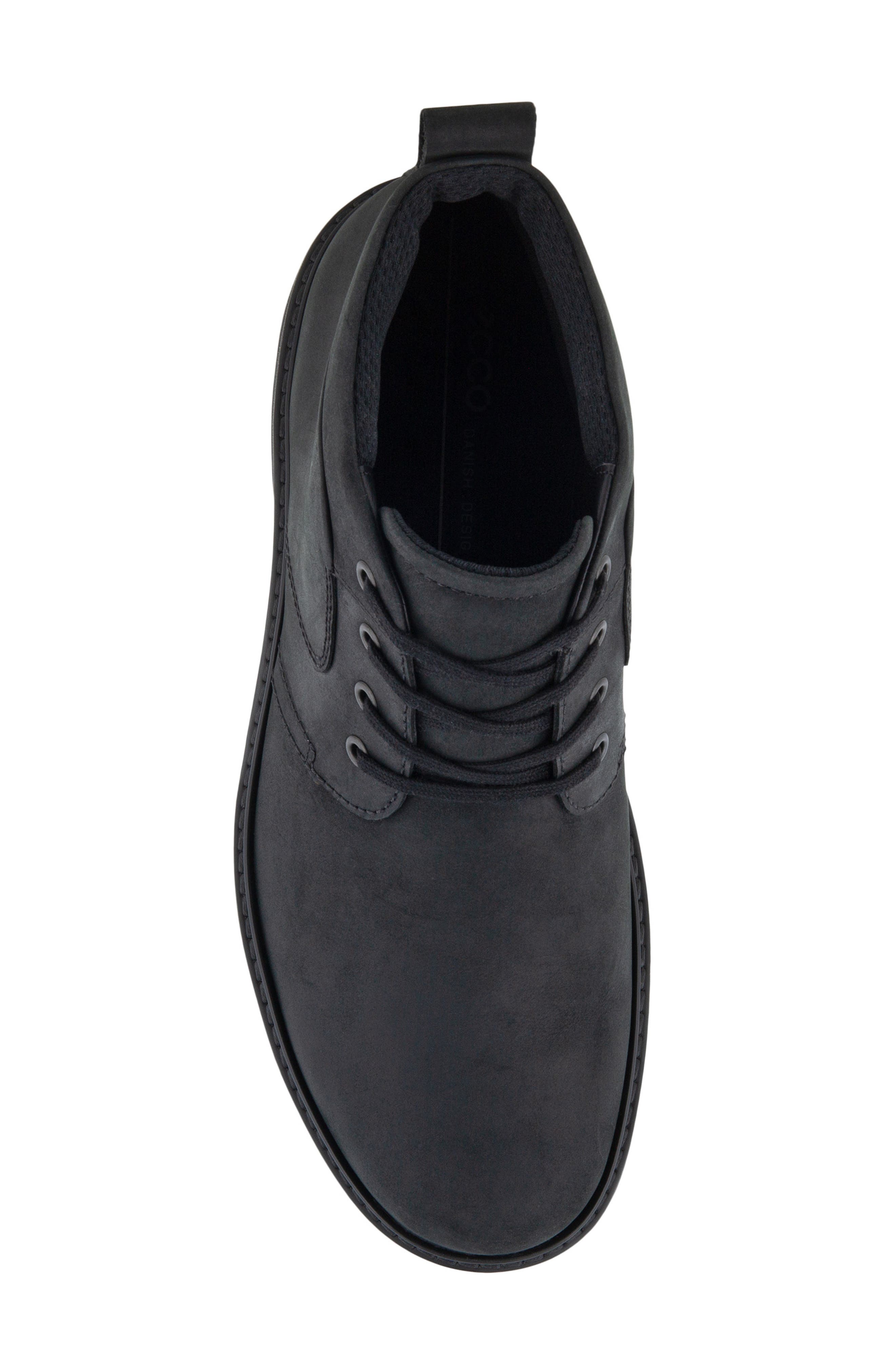 ECCO Turn II Waterproof Lace-Up Boot, Alternate, color, Black