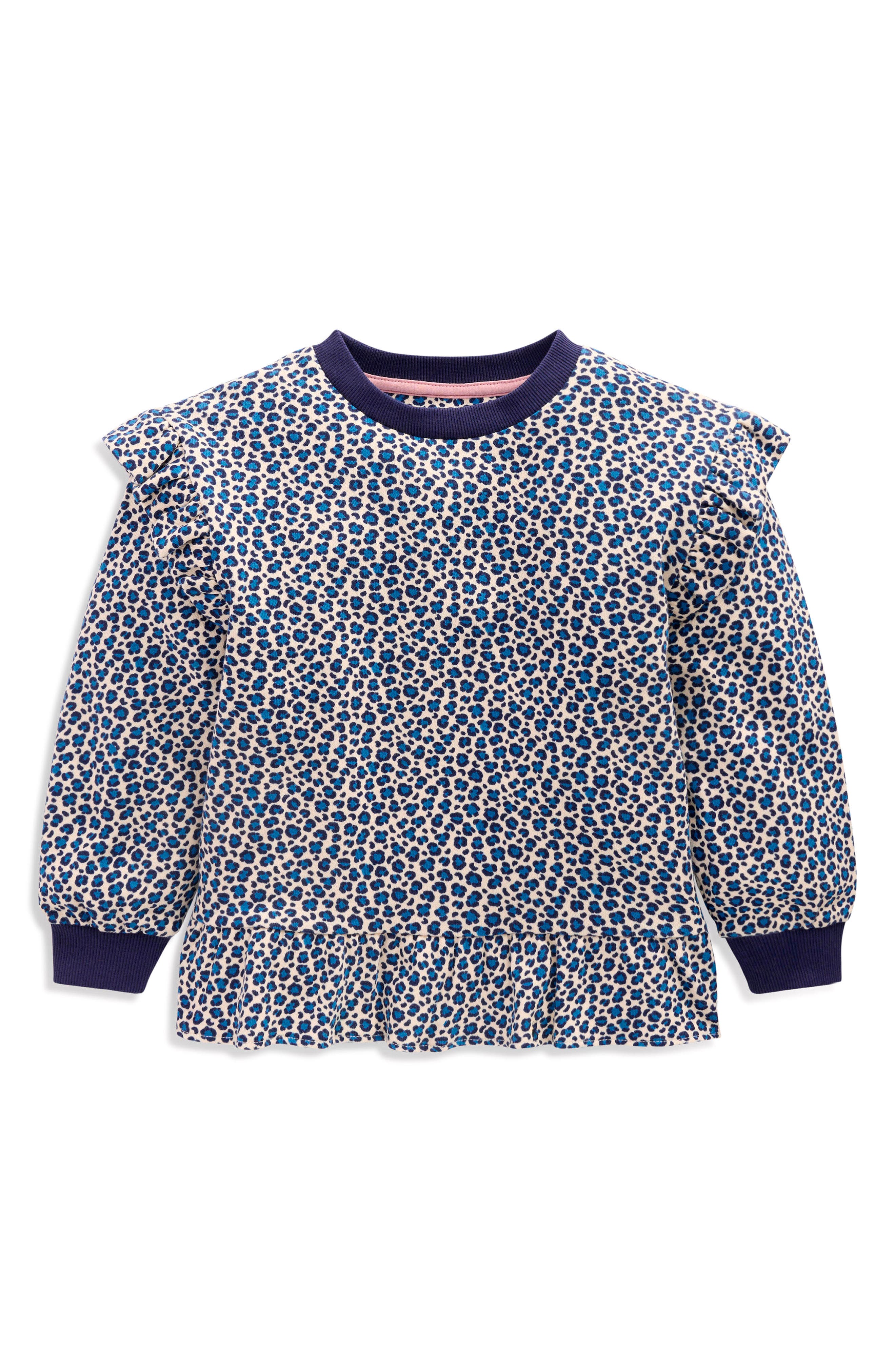 selected CALICO WHITE/ BLUE LEOPARD