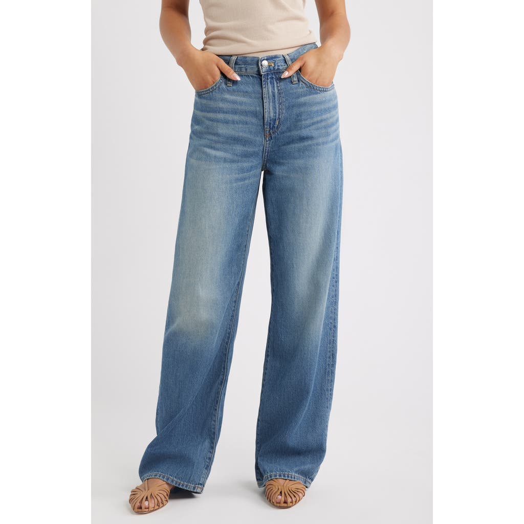 Madewell Airy Denim The Perfect Vintage High Waist Wide Leg Jeans in Solstice Wash at Nordstrom, Size 24