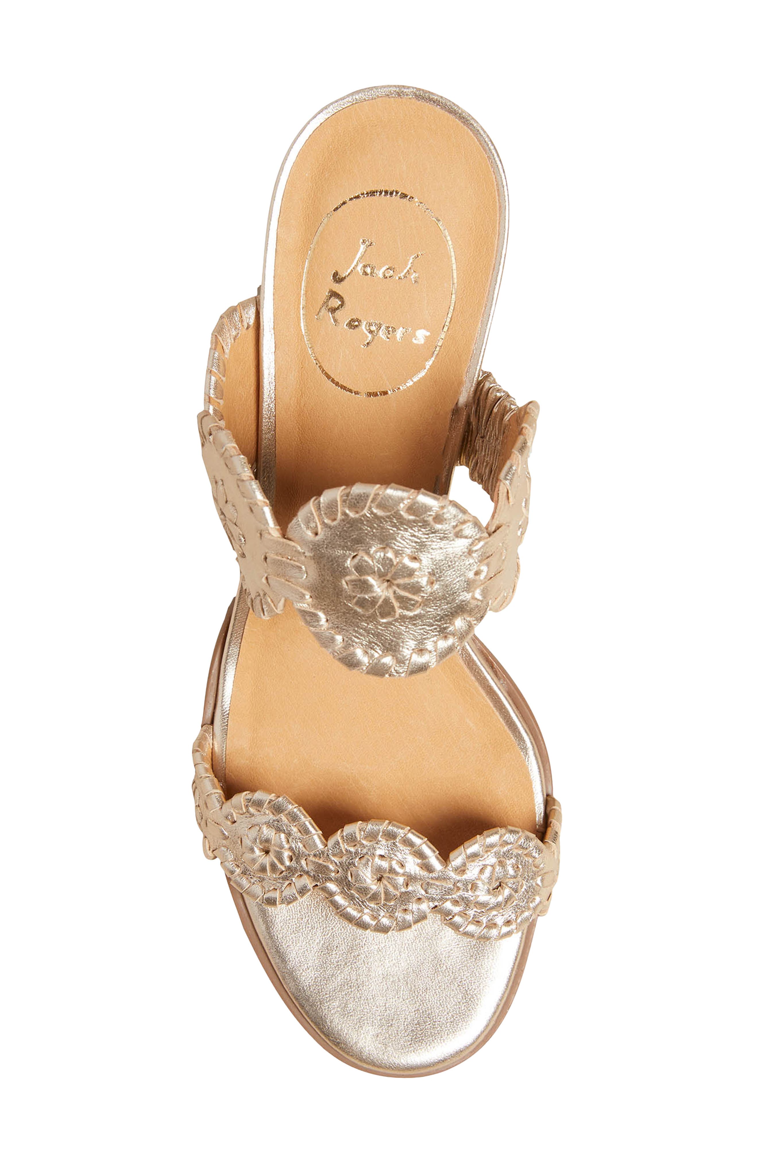 Lauren Slide Sandal, Alternate, color, PLATINUM/ PLAT