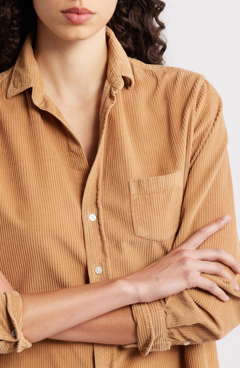 Frank & Eileen Barry Tailored Fit Corduroy Button-Up Shirt, Alternate, color, Camel Corduroy