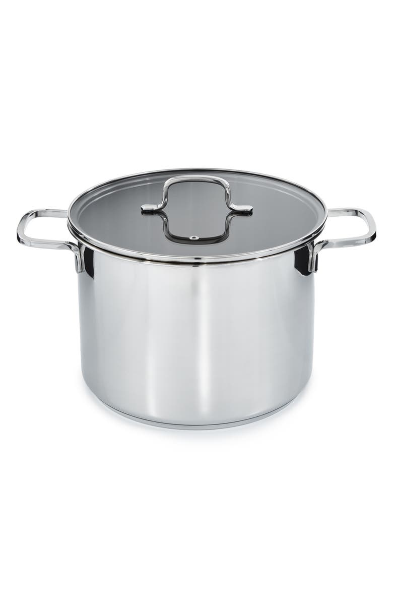 BergHOFF Dina Helix 10.6-Quart Stockpot, Main, color, Silver