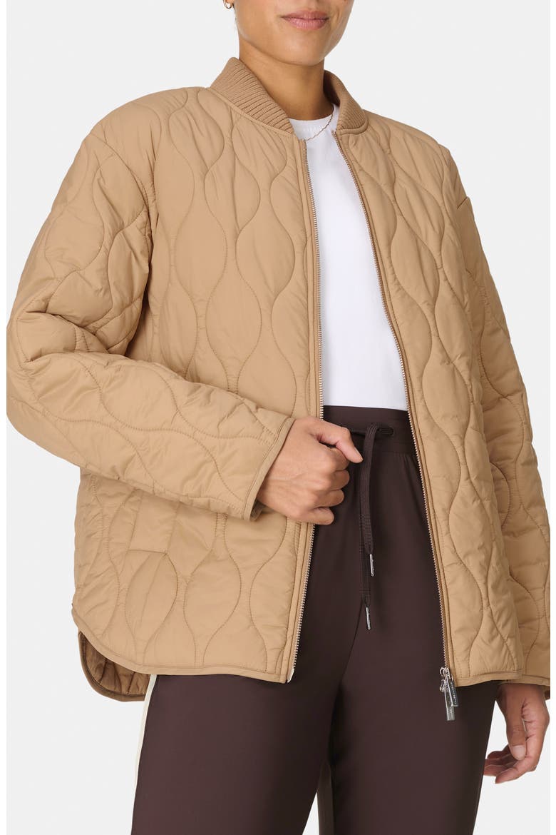 On the Move Quilted Jacket, Main, color, GOLDEN BEIGE