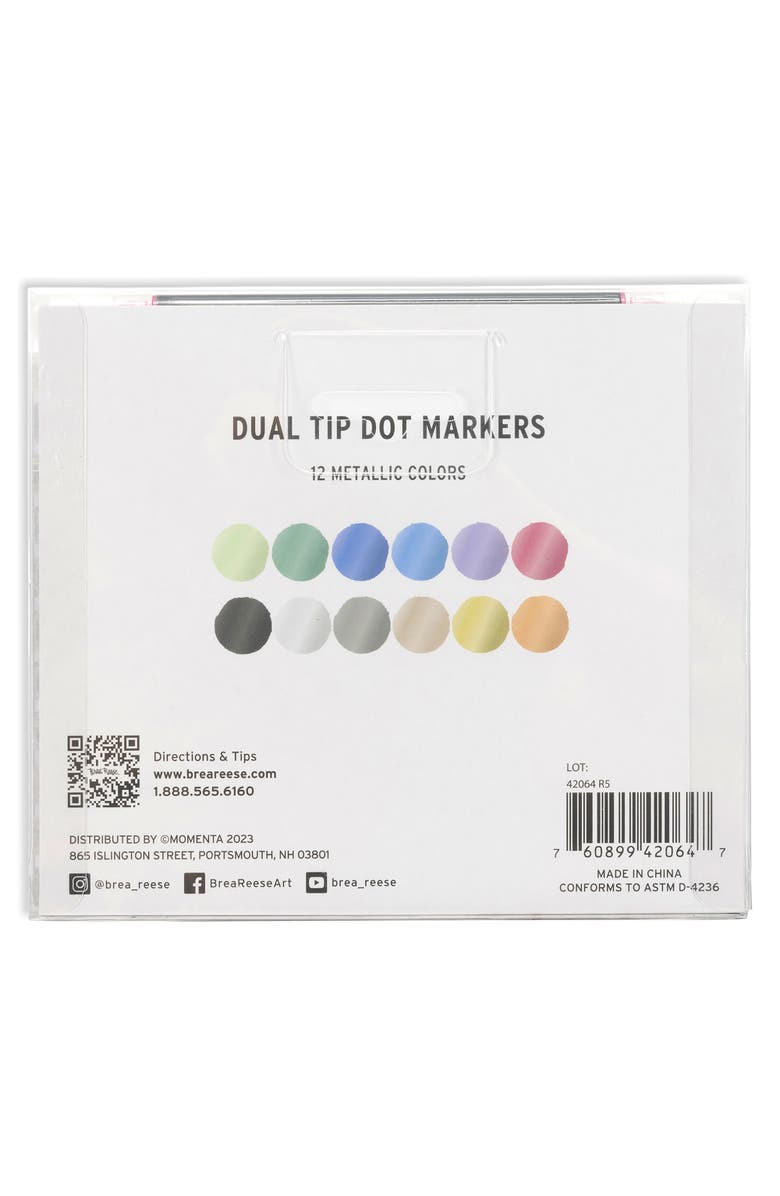 Brea Reese Dual Tip Markers 12Pc, Kids
Adults, Alternate, color, Multicolored