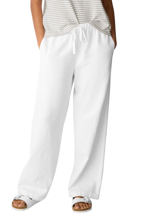Organic Cotton & Organic Linen Straight Leg Pants