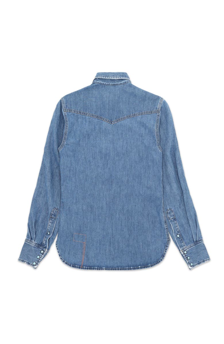 Fortela Ntex Texan Denim Shirt, Alternate, color, Custom Wash