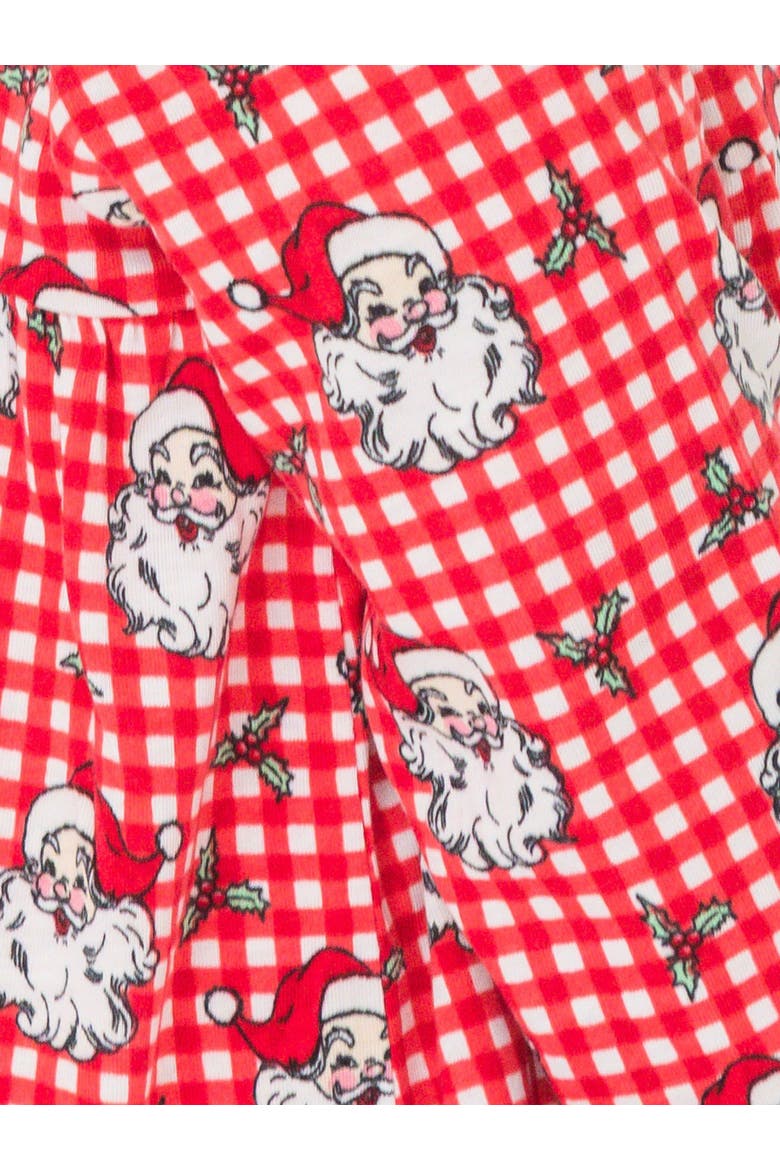 Pajama Night Gown, Alternate, color, Red Dear Santa