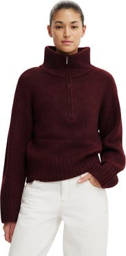 Cotton On Women's Luxe Funnel Zip Pullover