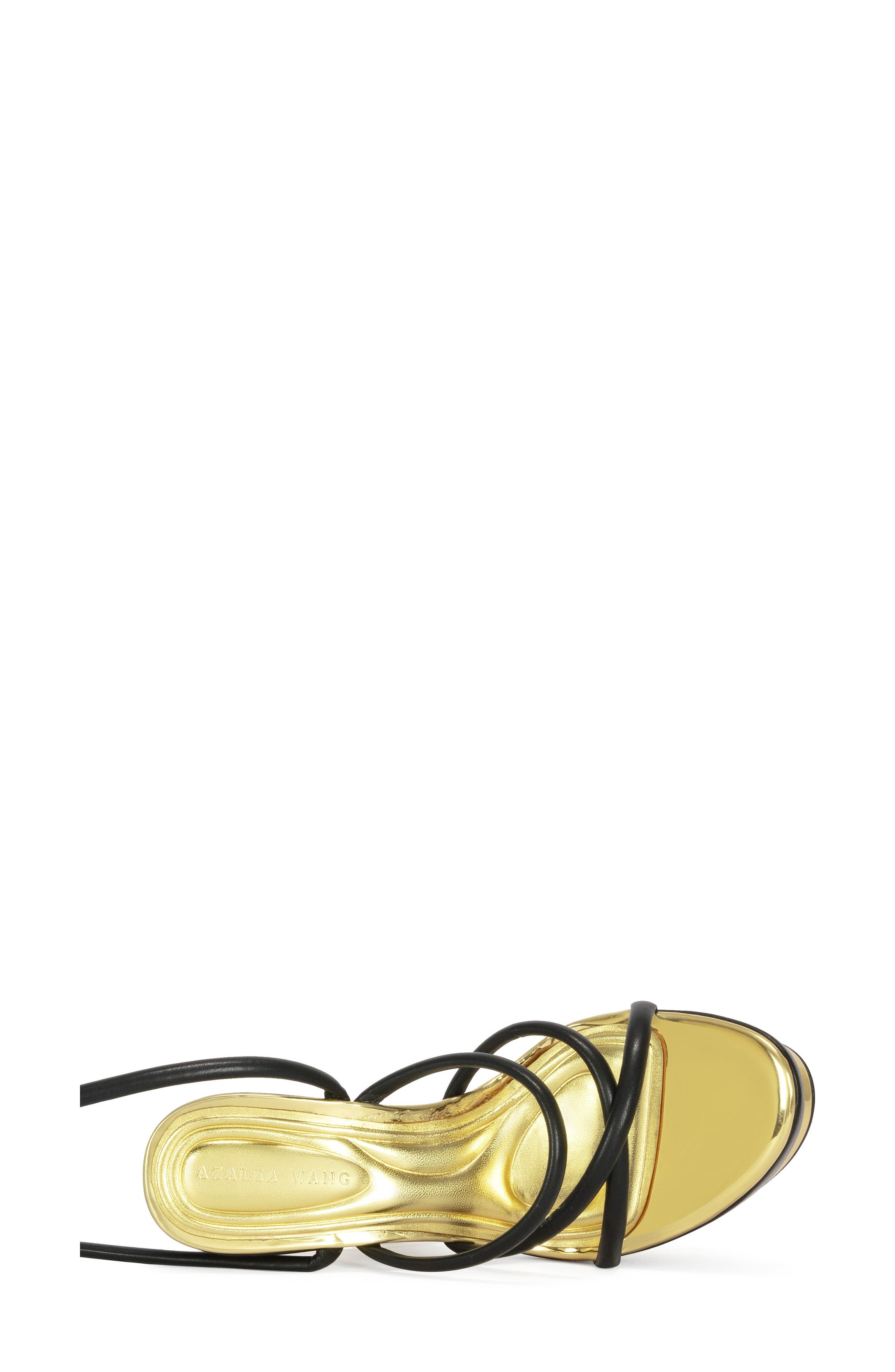 AZALEA WANG Celinea Ankle Wrap Platform Sandal, Alternate, color, 