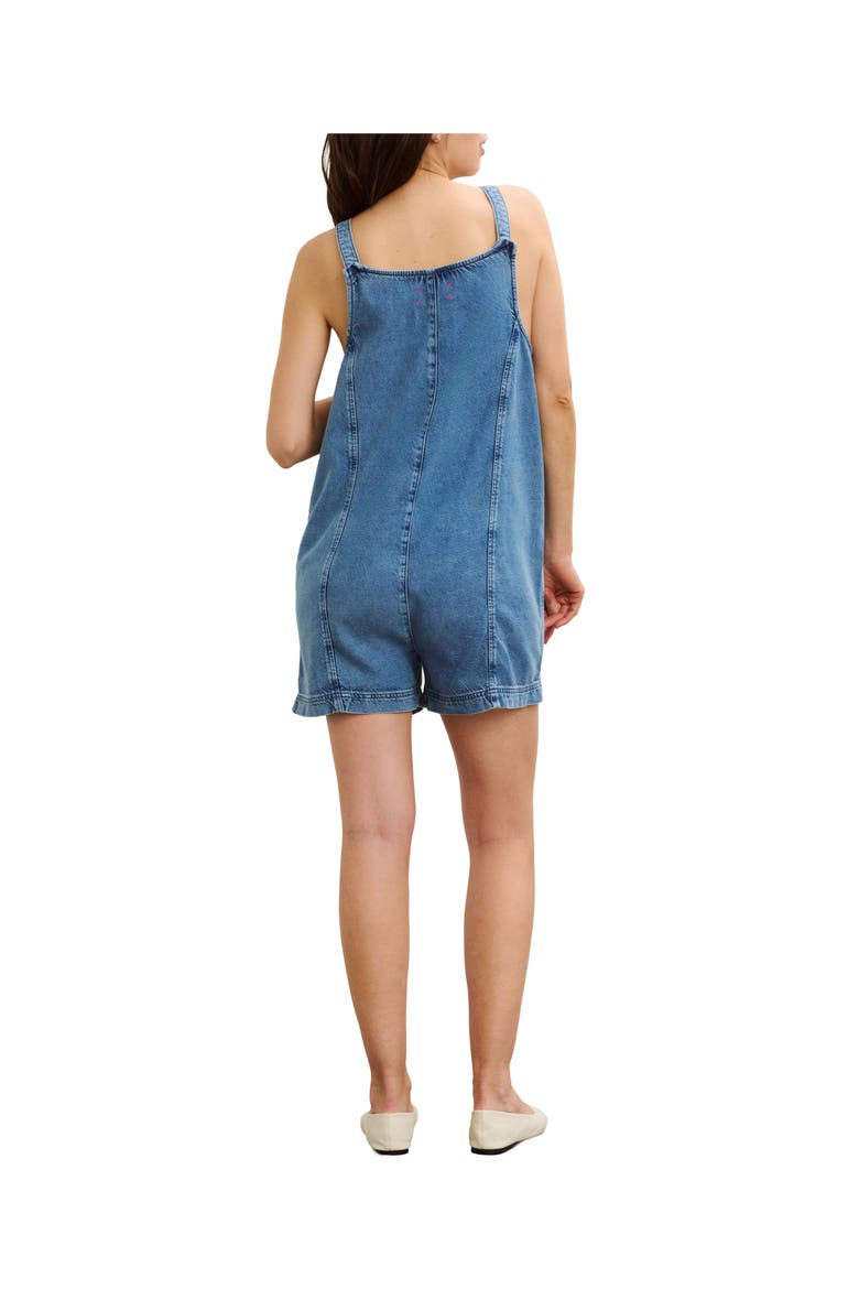 The Nora Denim Romper, Alternate, color, Vintage Dream Blue