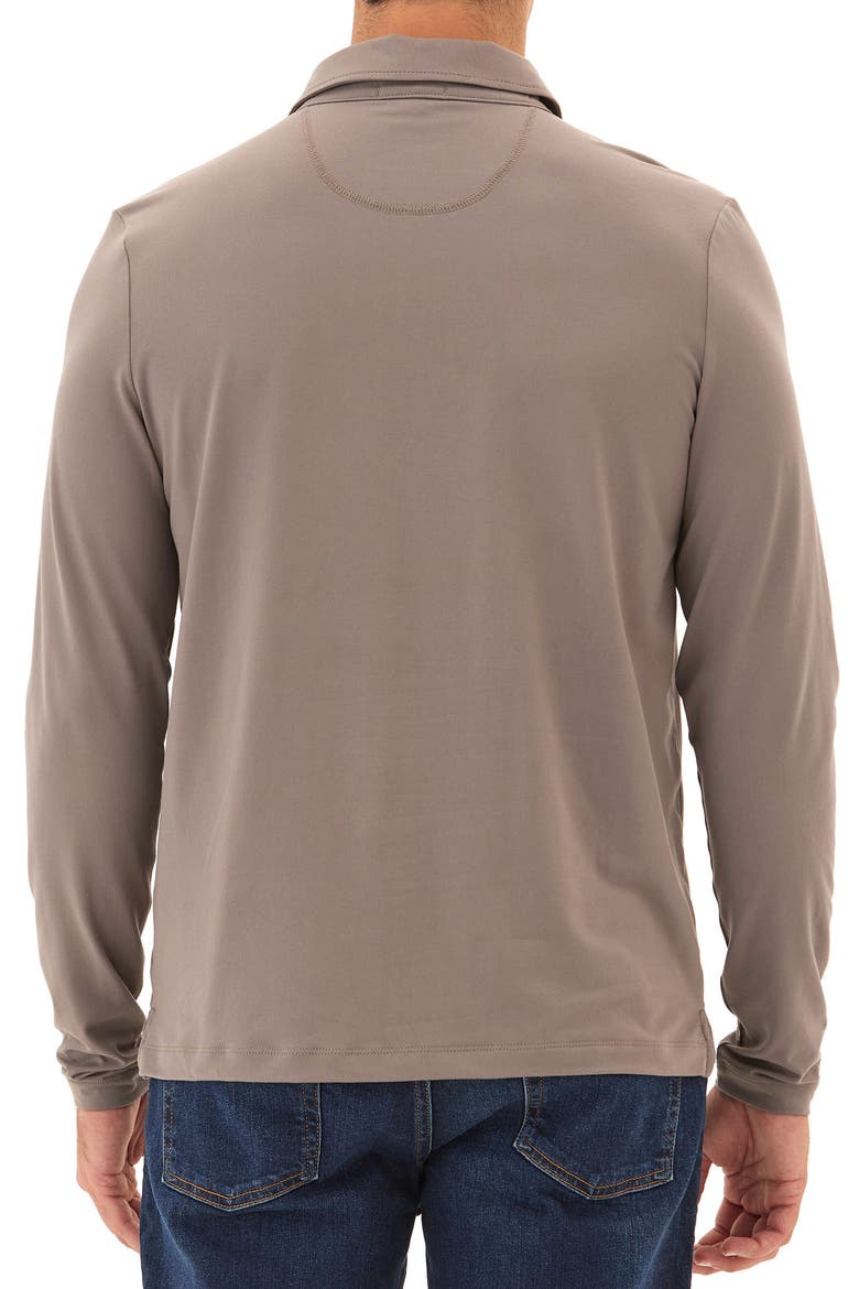 Darryn Luxe Long Sleeve Polo, Alternate, color, PALOMA