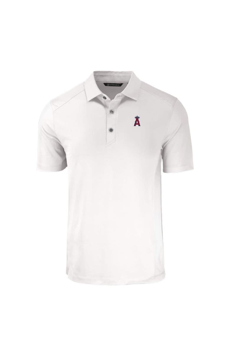 Cutter & Buck Men's Cutter & Buck White Los Angeles Angels Forge Eco Stretch Recycled Polo, Alternate, color, 