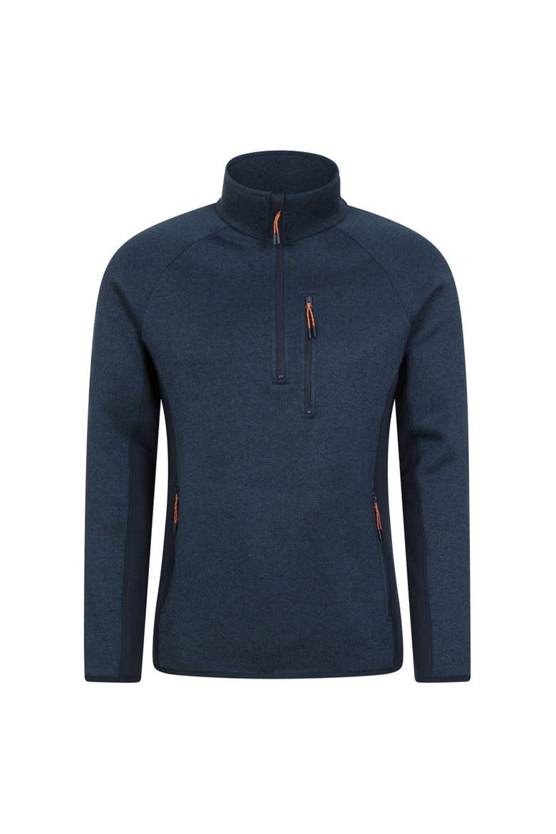 Treston Fleece Top, Main, color, Navy