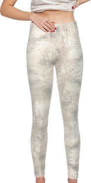 LUUKAA Luna Printed Cotton Jersey Leggings