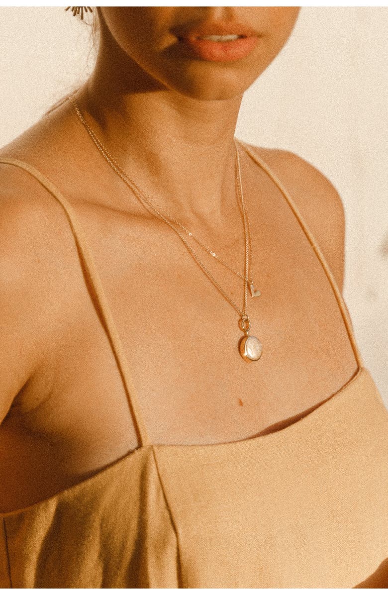 MUNS Perla Necklace, Alternate, color, Gold Vermeil