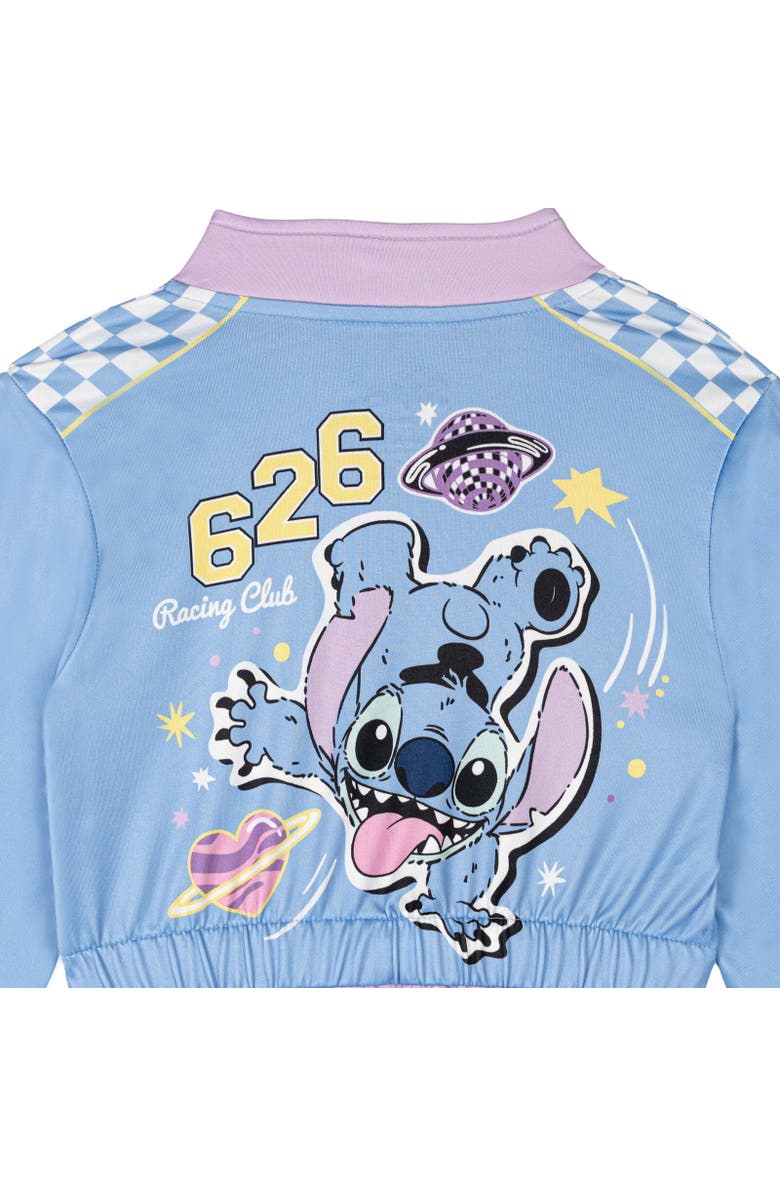 Disney Lilo & Stitch Racing One Piece Coverall, Alternate, color, Blue Lavender Stitch