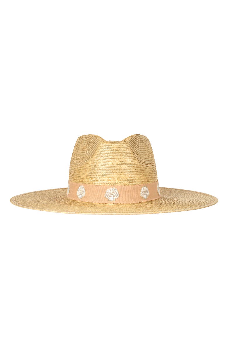Sunshine Tienda Shell Haven Palm Sunhat, Main, color, Light/Pastel Pink
