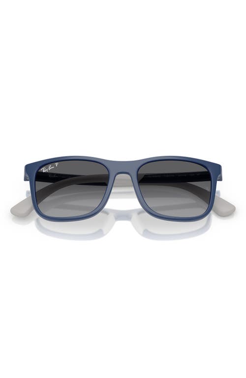 Shop Ray Ban Ray-ban Kids' 47mm Gradient Square Sunglasses In Blue/rubber Grey