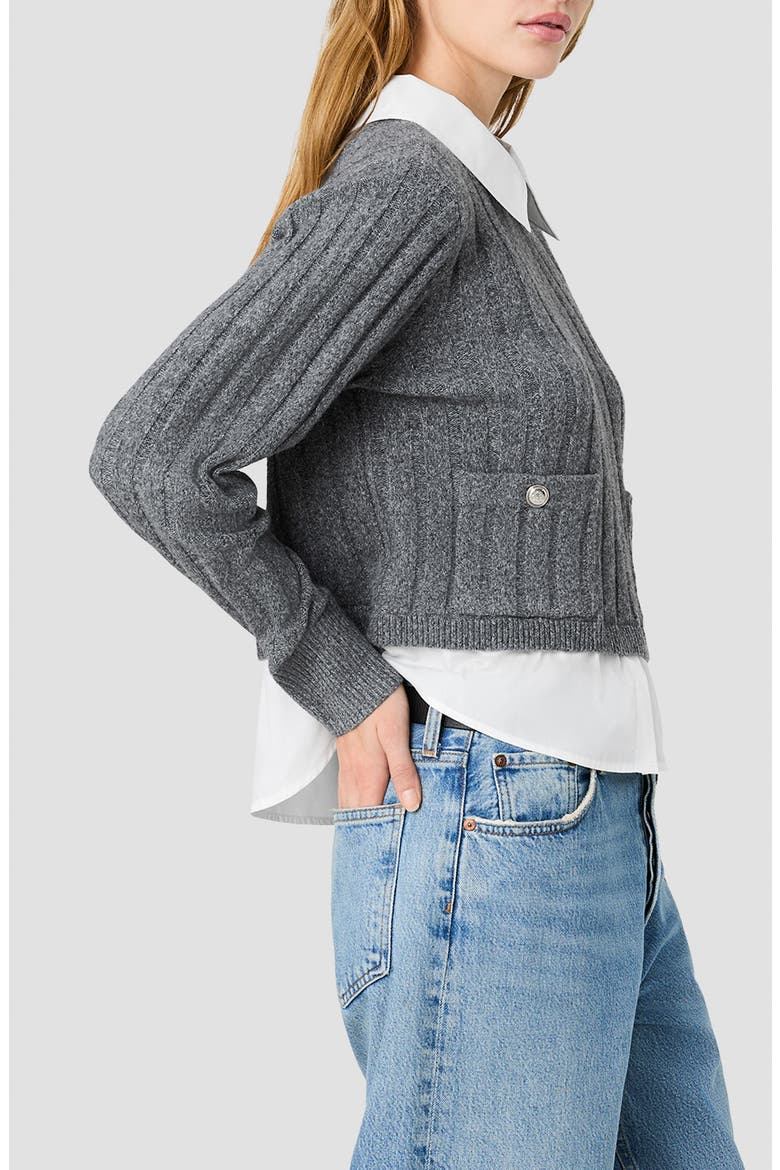 Aleyna Collared Pullover Sweater, Alternate, color, STONE HEATHER GREY
