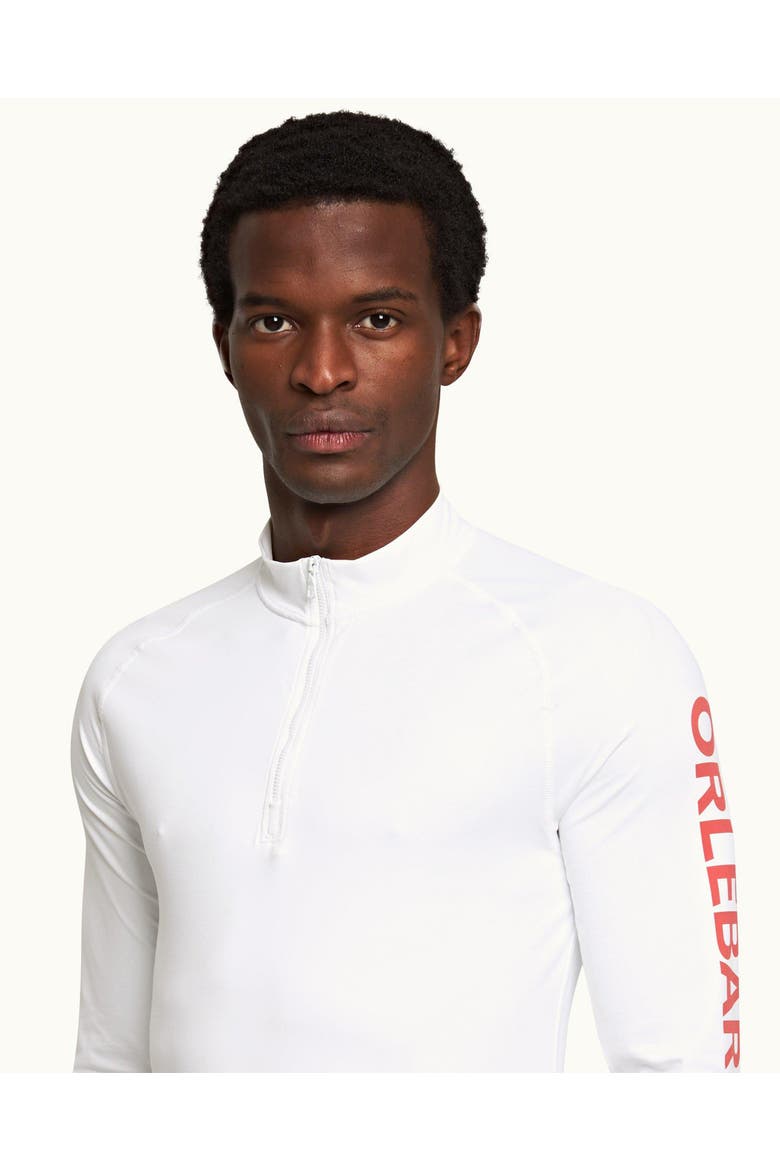 Bray Tailored-Fit Rash Guard, Alternate, color, WHITE