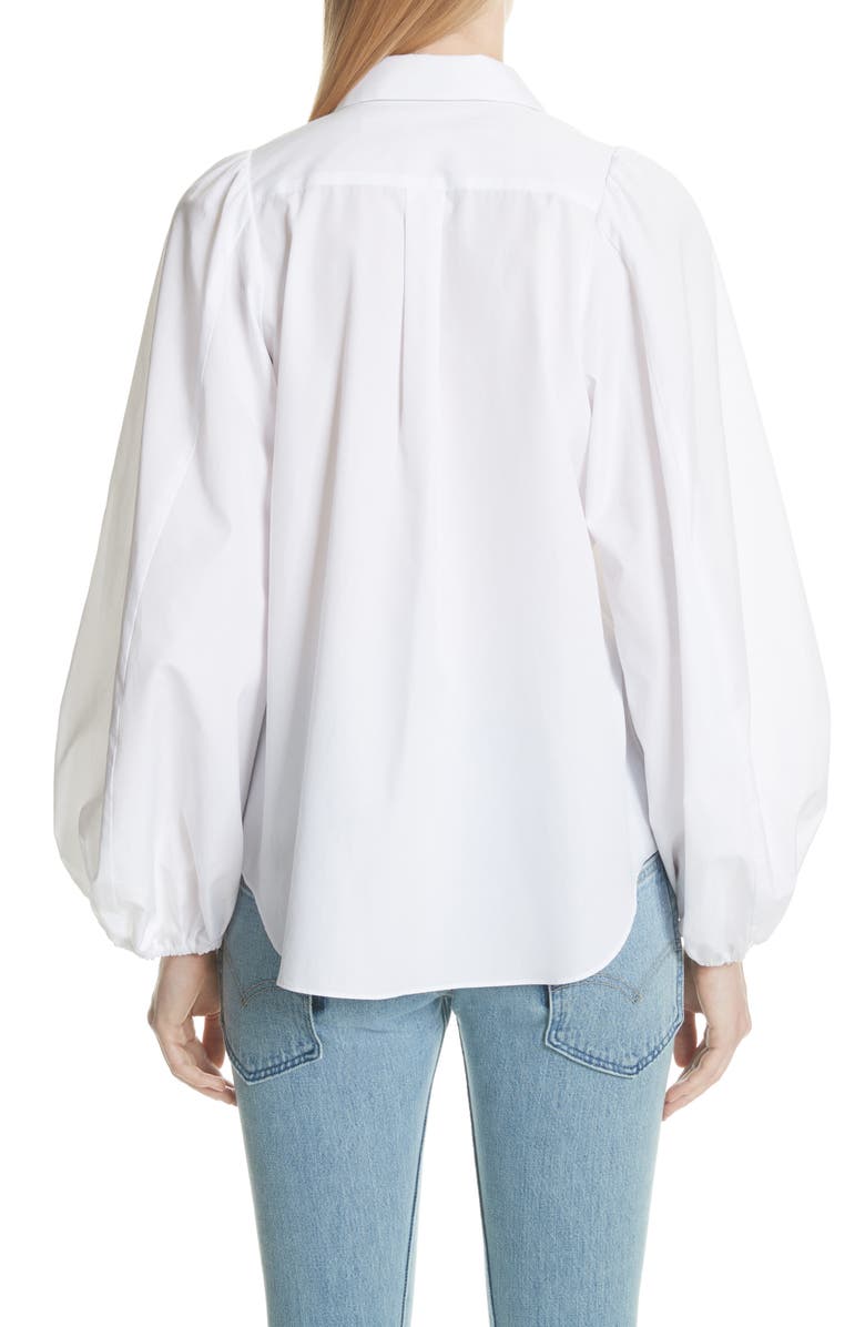 Comme des Garçons Balloon Sleeve Blouse, Alternate, color, 