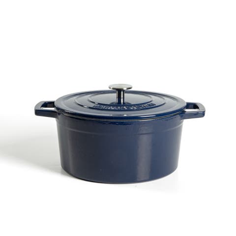 Galston 6 Quart Enameled Cast Iron Dutch Oven with Lid, Bread Pot