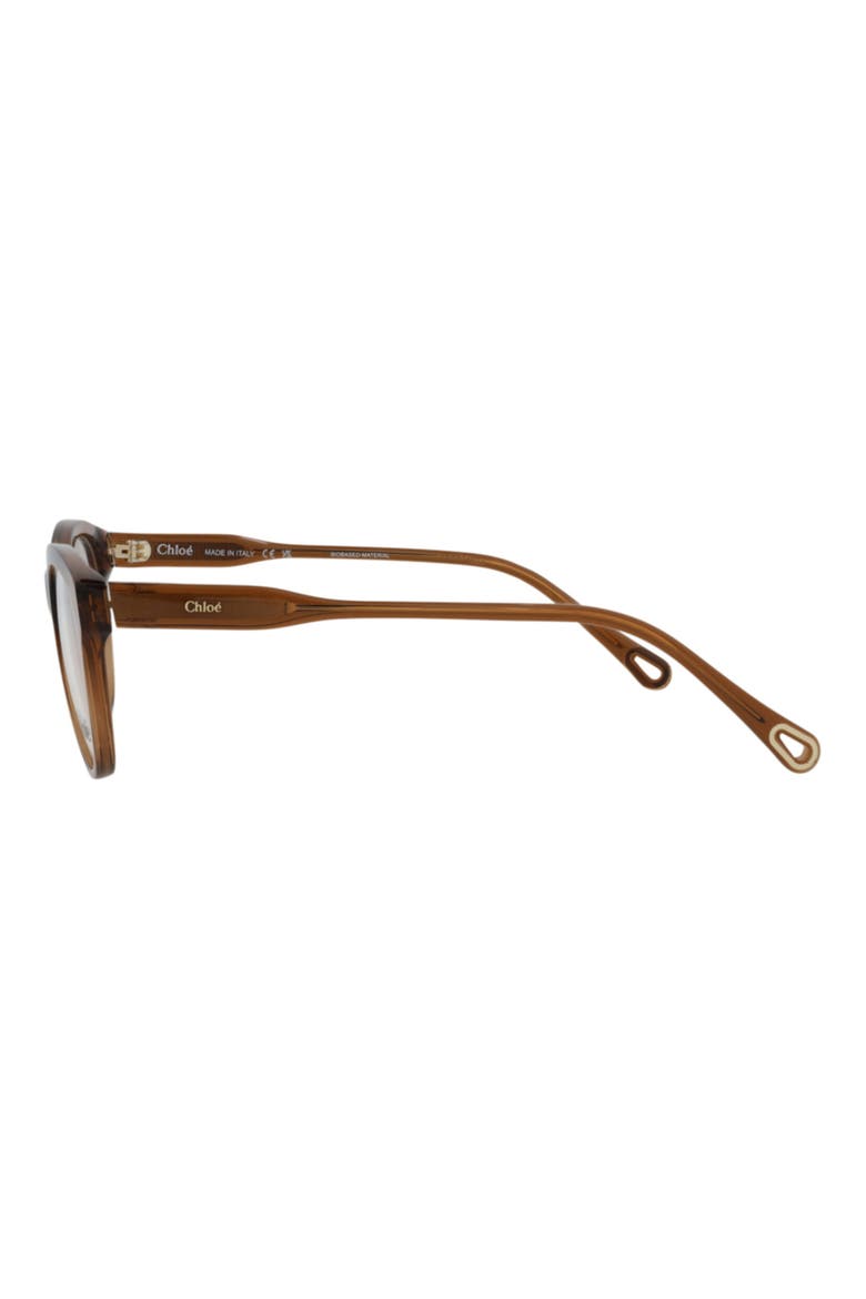 49mm Cat Eye Optical Glasses, Alternate, color, BROWN BROWN