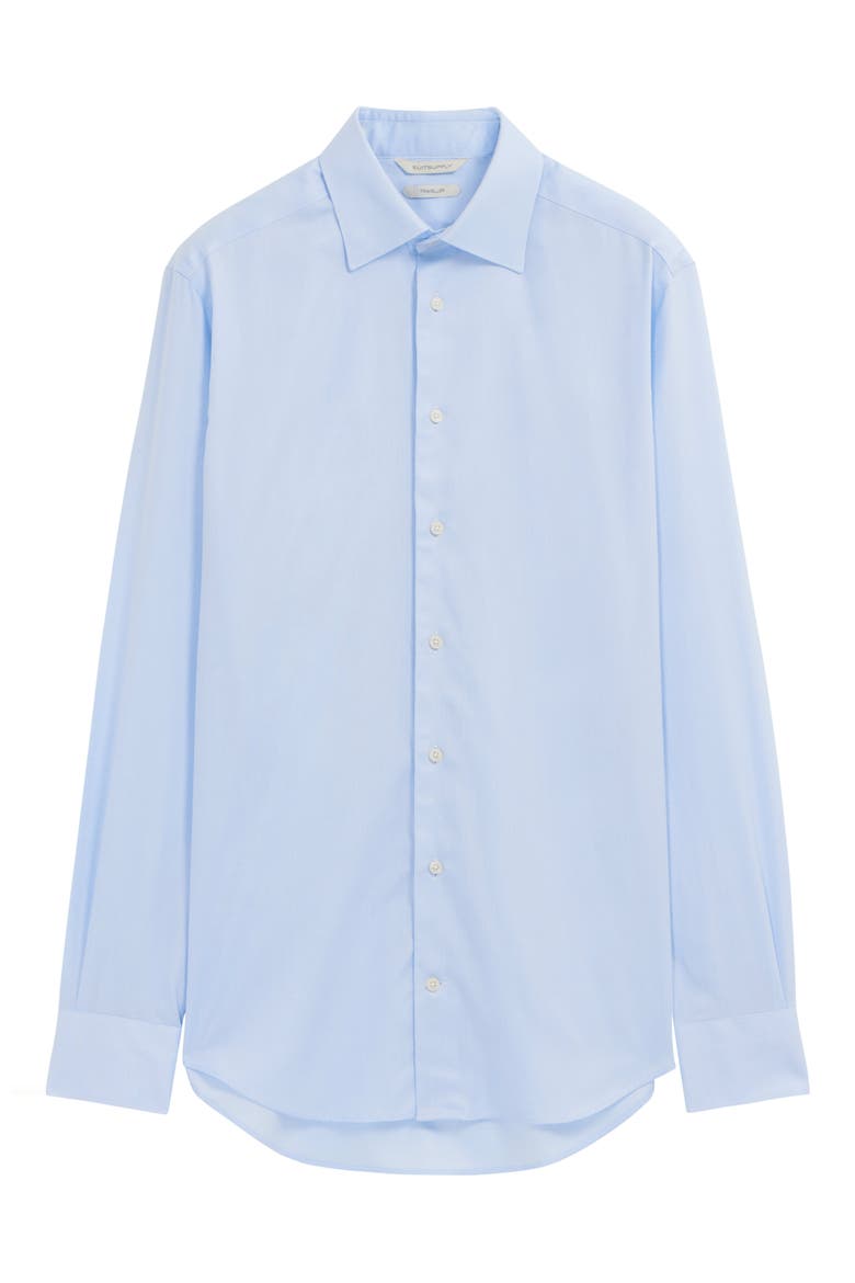 Slim Fit Traveler Dress Shirt, Alternate, color, LIGHT BLUE