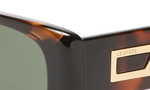 Le Specs Starlight Rectangular Sunglasses In Tort/khaki Mono