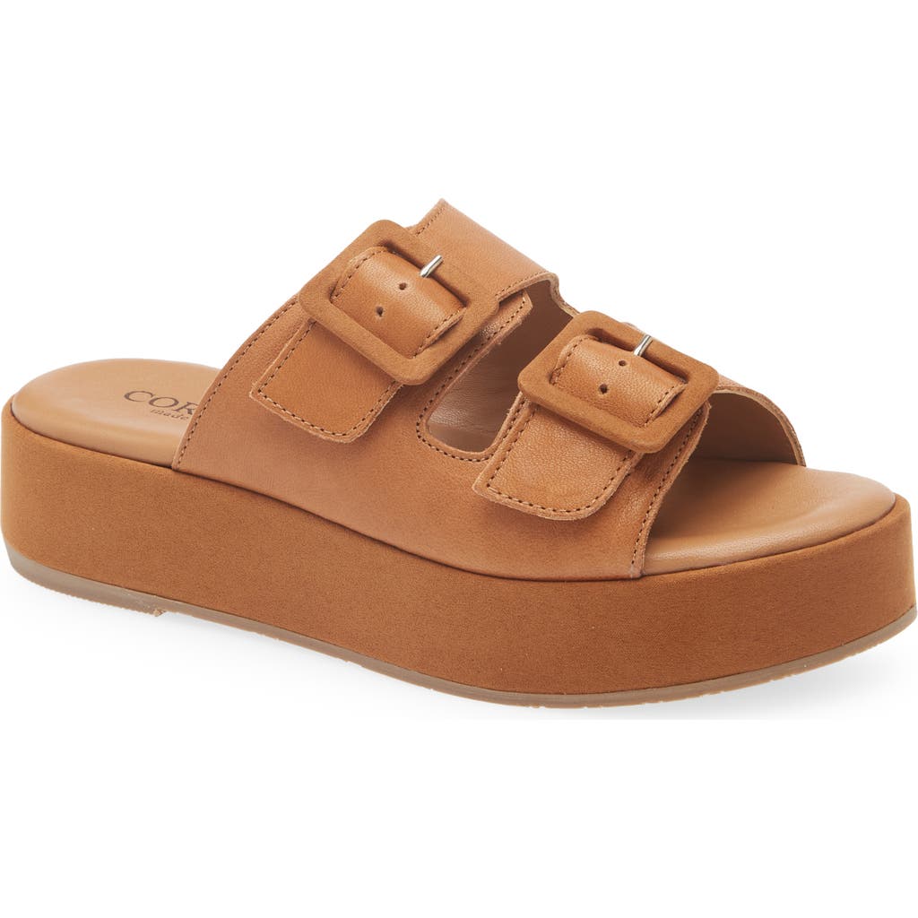 Cordani Karson Platform Slide Sandal In Cuoio