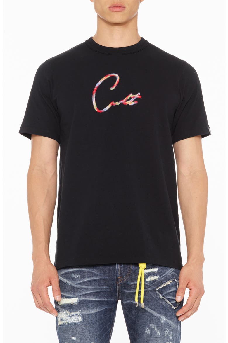 Logo Graphic T-Shirt, Main, color, BLACK