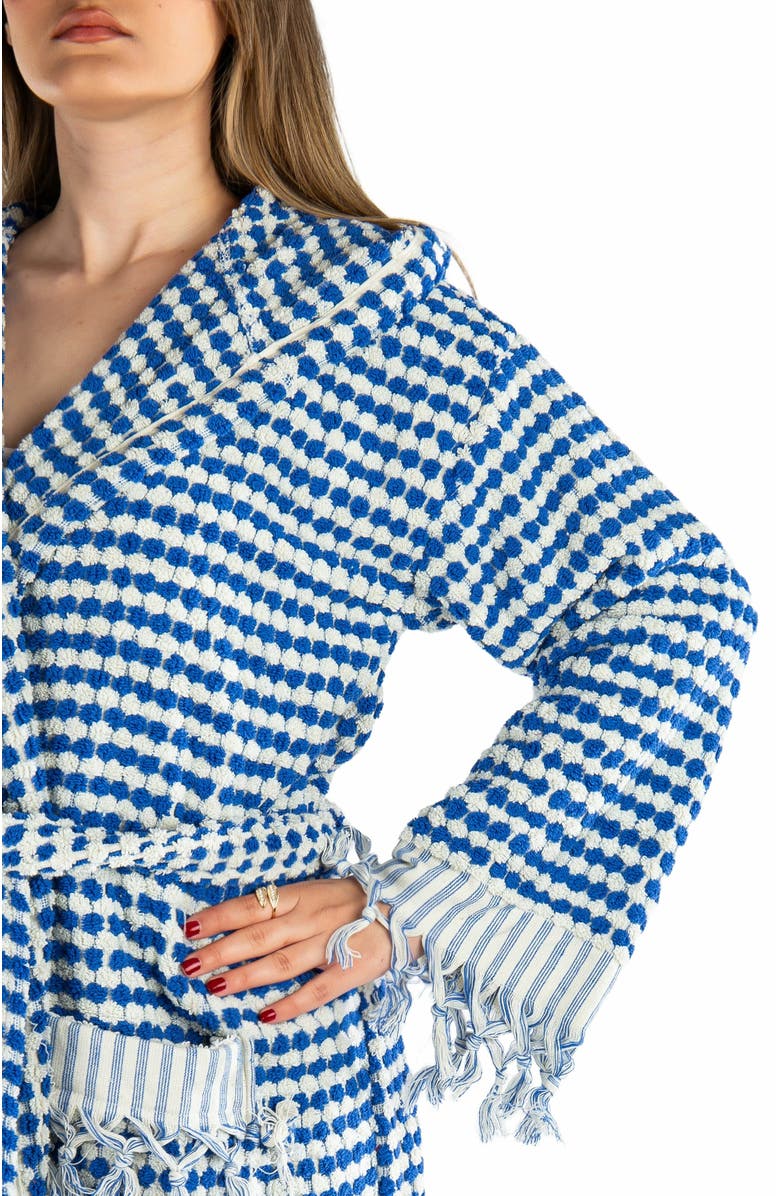 Forever & Always Shoes Janice Organic Cotton Handwoven Bubble Bathrobe, Alternate, color, 