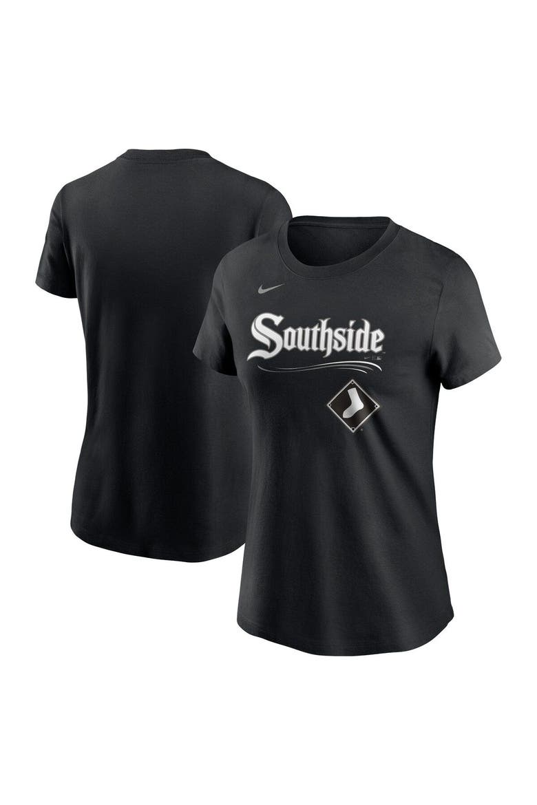 Women's Nike  Black Chicago White Sox City Connect Wordmark T-Shirt, Main, color, Black